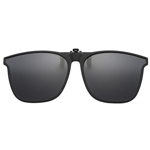 眼鏡用のサングラスクリップオン|メガネ上の偏光クリップオンサングラス、UVブロッキング、男性と女性用の軽量アイウェア、アウトドアスポーツ、メガネ用のクリップオンサングラス