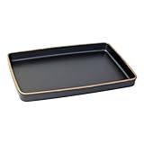 みよし漆器本舗 トレー お盆 紀州塗 賞状盆 A3サイズ 16寸 48.7cm 金縁つき 日本製 乾漆仕上げ つや消し マット 金縁 賞状 表彰状 表彰盆