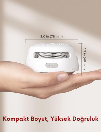 X-Sense Smart Smoke Detector Fire Alarm with Replaceable Battery, Wi-Fi Smoke Detector, App Notifications with Optional 24/7 Professional Monitoring Service, XS01-WX, 1-Pack