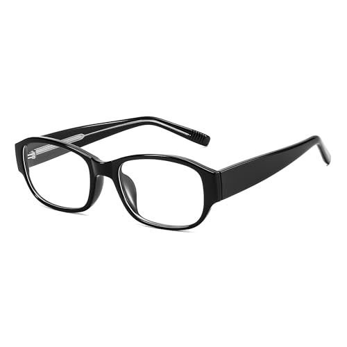 Image of FEISEDY Rectangular Blue Light Blocking Glasses for Women Men Vintage Stylish Computer Glasses Fake Nerd Eyewear Frame B0266