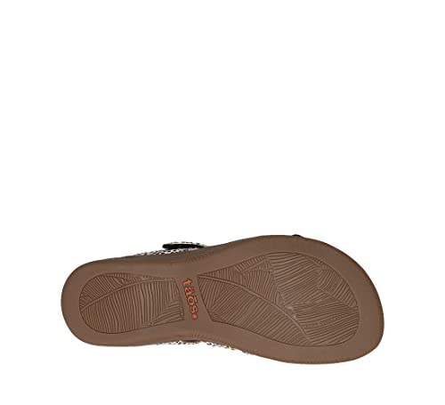 Image of Taos Double U Premium Leather Women's Sandal - Stylish Adjustable Strap Design with Arch Support, Cooling Gel Padding for All-Day Enjoyment and Walking Comfort