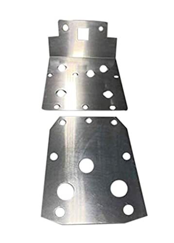 YAMAHA RHINO FRONT & REAR SKID PLATE SET 2006 thru 2013 450 660 700 SQUARE