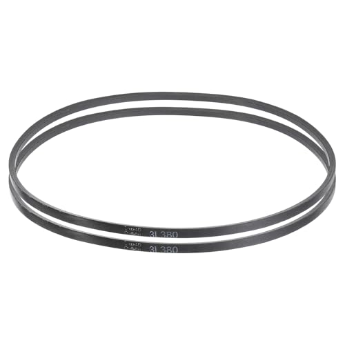 uxcell 2 Pcs 3L380 Classic Wrapped Rubber V-Belt, 38"(965mm) Outside Circumference, 3L Profile V Belt 3/8" Width 7/32" Height