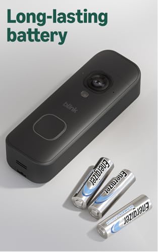 Image of Blink Battery Doorbell 2K+ (newest model) - Wireless video doorbell, 2K video resolution, enhanced audio. Sync Module Core included - System (Black)