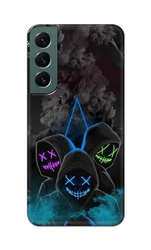 Image of PRINTFIDAA Printed Hard Back Cover Case for Samsung Galaxy S22 5G Back Cover (Mask Man) -112