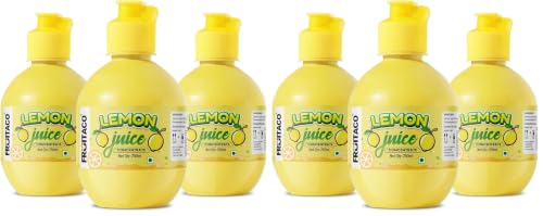 Image of Fruitaco Lemon Juice Concentrate 750 ml (250ml x 3) (Pack of 2)