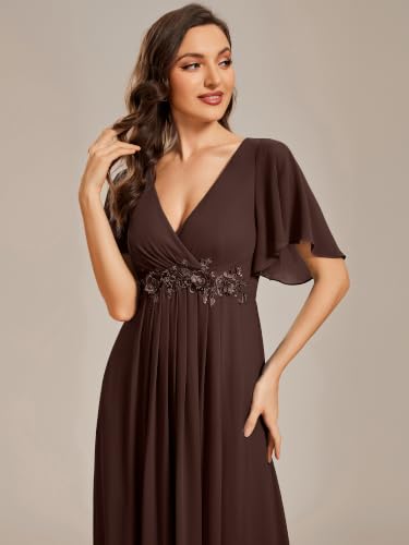 Image of Ever-Pretty Womens V Neck Applique Mother of the Bride Dresses Formal Dress