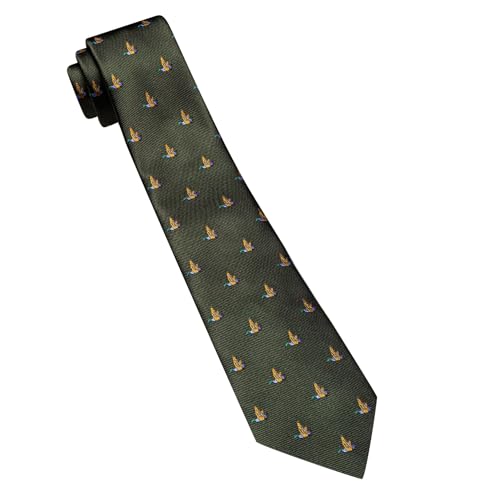 Image of Barry.Wang Silk Ties for Men Fun Necktie and Tie Clip Set for Wedding Party Business Formal Extra Long
