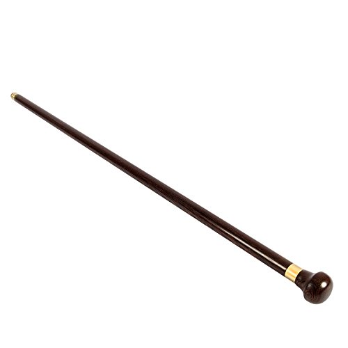 Bastón de Madera Muletas para Anciano Bastón de Caballero Bastón de secoya Redondo Al Aire Libre Alpenstock, Wenge