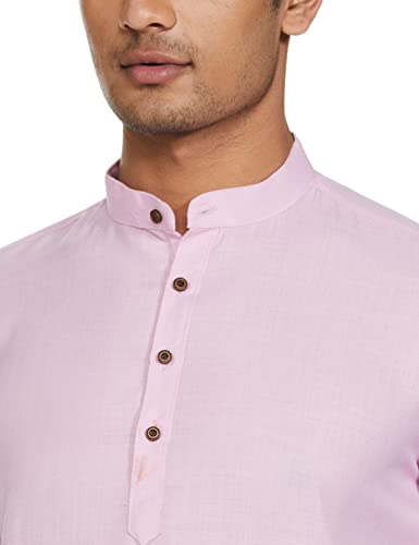 Image of Luxrio Kurta for Men Cotton Blend Short Solid Slim Fit