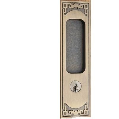 Serrure pour porte coulissante résolvant les problèmes de fermeture avec son crochet