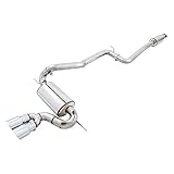 AWE Touring Cat-back Exhaust Non-Resonated Diamond Black Tips for Ford Focus ST