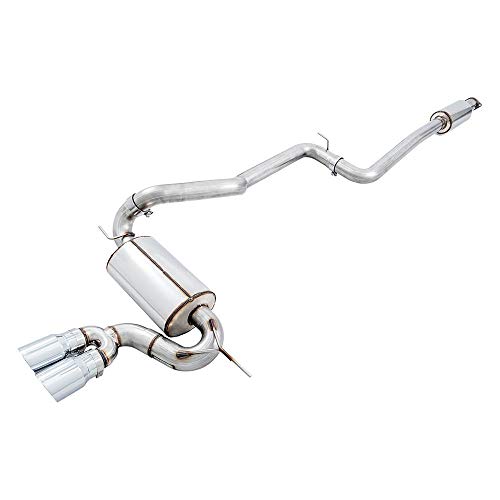 AWE Touring Cat-back Exhaust Non-Resonated Diamond Black Tips for Ford Focus ST