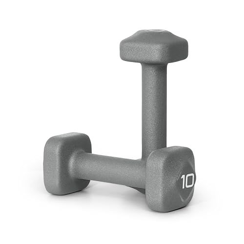 Tone Fitness Neoprene Dumbbell Weight Pairs with Anti-Roll Square Head | Multiple Options