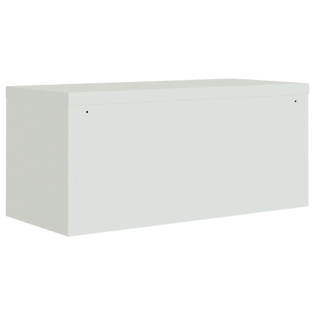 Gecheer Armadio Classificatore Grigio Chiaro 90x40x40 cm in Acciaio-534TT9
