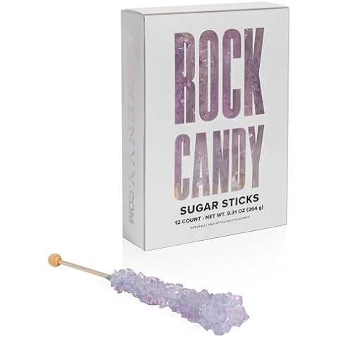 Candy Envy - Tutti Frutti Rock Candy Sugar Sticks - Tutti Frutti Flavored - 12 Indiv. Wrapped Cover