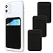 Adhesive Phone Pocket,Cell Phone Stick On Card Wallet,Credit Cards/ID Card Holder(Double Secure) with 3M Sticker for Back of iPhone,Android and All Smartphones. (Black)