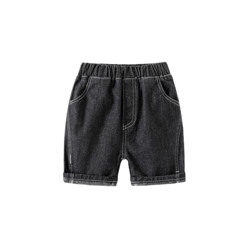 Moonker Toddler Boys Cotton Casual Shorts Solid Color Stretchy Comfy Summer Baggy Reversible Basketball Shorts