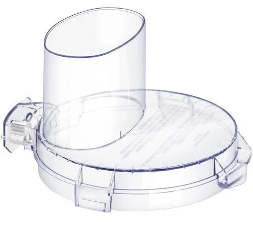 4 Locking Tabs DLC-117BGTXT-1 Food Processor Work Bowl Cover 7-Cup Compatible with Cuisinart DLC-10 Series, Fits Work Bowl FP-631AGTXT-1 Top with 4 Tabs