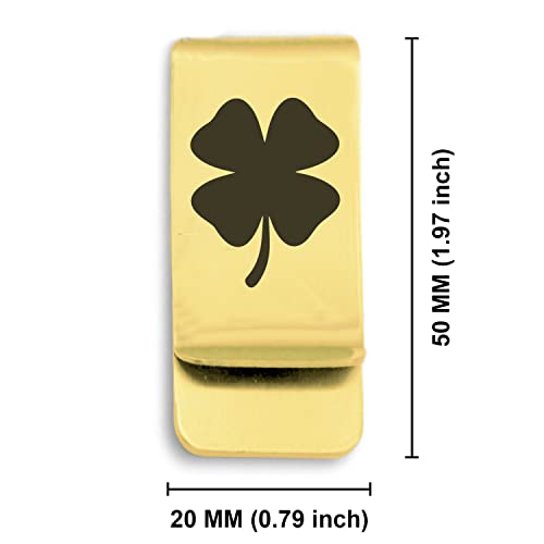 Stainless Steel Good Luck Charm Classic Slim Money Clip Credit Card Holder2