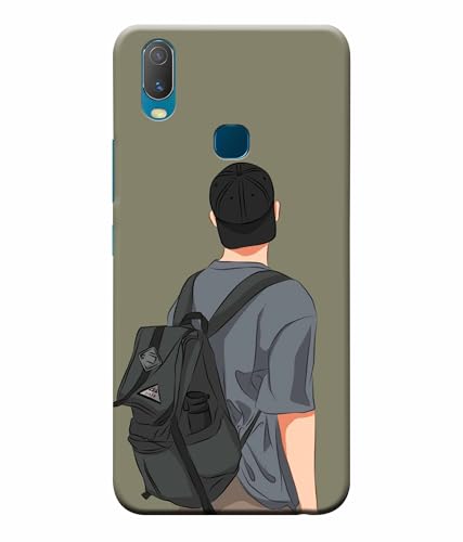 Image of School Boy College Boy Printed Hard Back Case Cover & Compatible for Vivo Y11 (Multicolor) - D1813