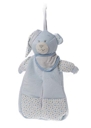 Guardapañales osito azul con babero