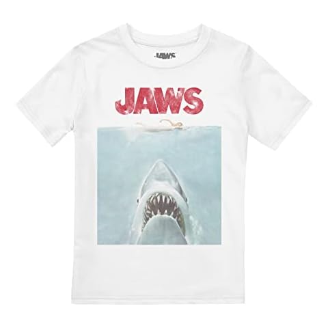 Cotton Soul Jaws Movie Poster T-Shirt for Boys Cover