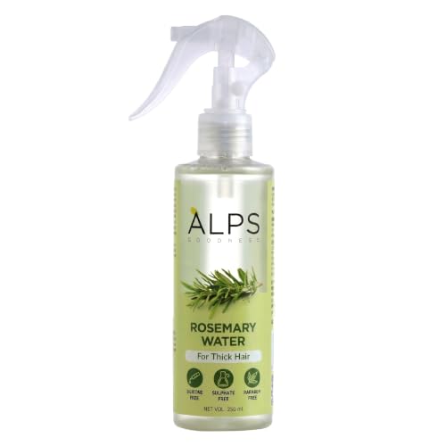 Image of Alps Goodness Rosemary Water Spray for Hair Growth (250ml) | Clinically Proven (In Vivo Tested) to Reduce Hair Fall & Promote Regrowth | 100% Natural Rosemary Extract | Leave-On Scalp & Hair Spray For Men & Women