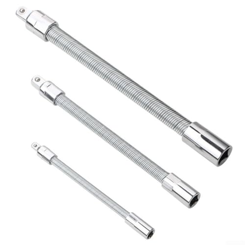 Flexible Extension Rod with Magnetic Locking Mechanism for Screwdriver Bits, Designed for Tight Spaces and Small Cabinet Repair Tasks