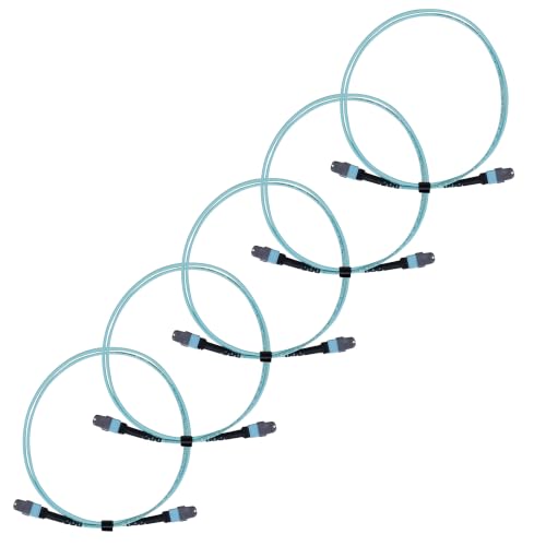 TRUE CABLE MTP/MPO OM3 MM 12-Fiber Patch Cable Type B, OFNP, 1m, 5pk