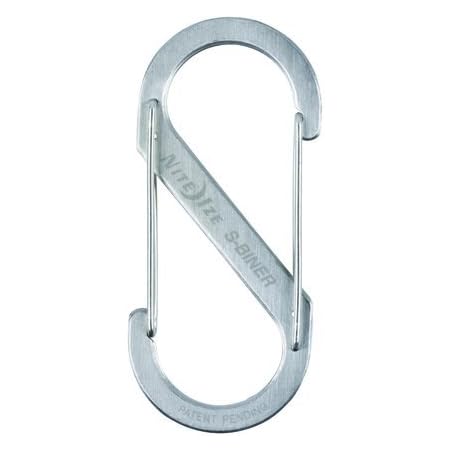 Amazon Co Jp Niteize ナイトアイズ エスビナー ステンレス カラビナ 4 シルバー Sb4 03 11 日本正規品 スポーツ アウトドア