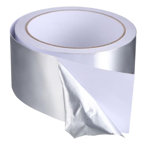 SOLUSTRE Aluminum Foil Tape for Sealing Insulation Tape Roll for Exhaust for Repair Office