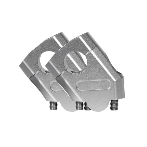Riser de guidon de moto 28mm en aluminium argenté robuste pour NTV 650