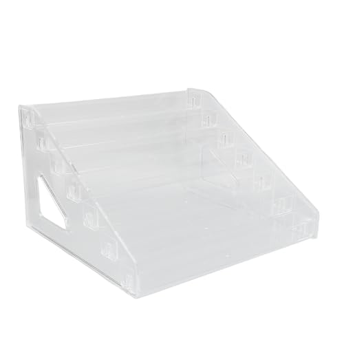 Organizer per Smalti per Unghie, Portasmalto a 7 Livelli, Scaffale per Smalti per Unghie a Forma di Scala Espositore in Plastica per Smalti, Tavolozze di Ombretti