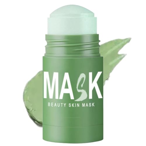diystar MasqueVisage thé Vert,Green Mask Stick Point Noir, Masque Point Noir,Deep Cleansing Smearing Mask,Masque de Nettoyage Solide,Extrait de thé...