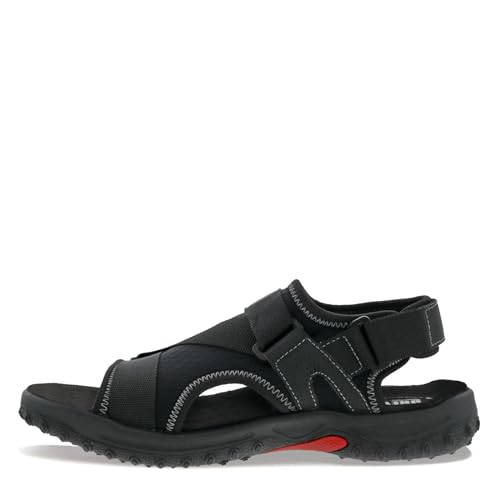 Drew Wander Men's Sandal with Removable Footbed Black Leather Combo - 10 6e4