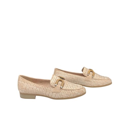 Image of MARCO TOZZI Women's Damen Slipper 2-24221-44 Loafer, Powder Pink, 6.5 UK