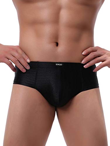 iKingsky Men's Shining Cheeky Boxer Briefs Sexy Mini Cheek Thong Underwear Stretch Brazilian Back Mens under Panties2