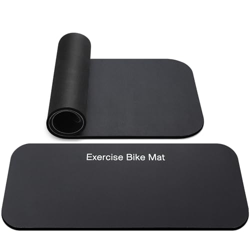 TOBWOLF 2PCS Vibration Absorbing Exercise Bike Mat 6MM Thickened