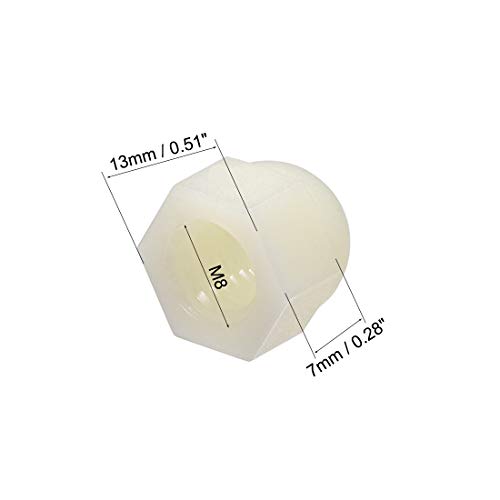 Sourcing map M8 Cappuccio Dado Esagonale Ghianda