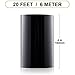 Spurtar Gloss Black Vinyl Wrap 4 Inch x 20ft Air-Release Adhesive Car Vinyl Tape Chrome Delete Wrap Roll DIY Car Exterior Decoration Door Edge Guard Vehicle Detailing Paper 10CM x 6M