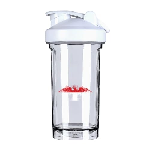 Monacan Flag 18 Ounce Shaker Bottle Drink Mixer Leak-proof Pre Workout Protein Shakes Meal Replacement Shakes Bottles 500ML/18 Oz White-22&-A01