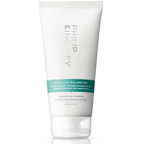 Philip Kingsley | Moisture Balancing Combination Shampoo | Hydrating for Dry and/or Oily Hair | Anti-Frizz, Anti-Oxidant Shampoo that Hydrates and Adds Shine | 170ml