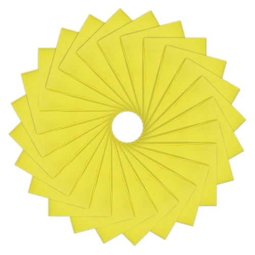 Bandana jaune multifonctionnel lot de 24 grands carrés pour festivals et loisirs