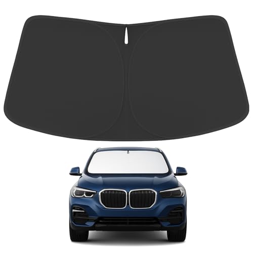 Proadsy Upgrade Front Windshield Sun Shade Foldable Sunshade Protector Custom Fit 2019-2024 BMW X5 M Sport xLine SUV Accessories