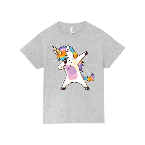 Pampling Kinder T-Shirt für Jungen und Mädchen, Kurzarm, 85% Baumwolle,...