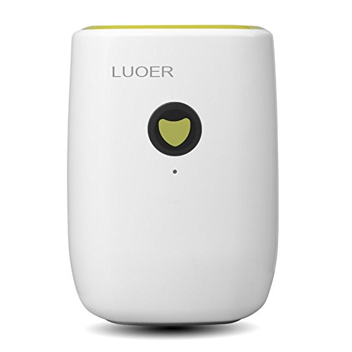 LUOER Electric Small Dehumidifier With 500Ml For Home, Bathroom, Bedroom, Kitchen, Closet, Basement, Attic, Boat, Ultra Quiet Thermo-Electric Dehumidifiers,Green