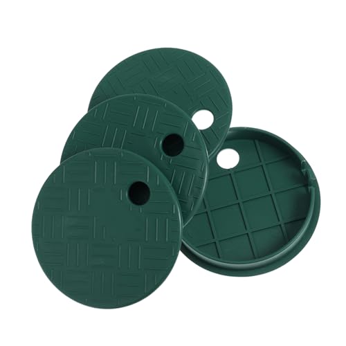 BESPORTBLE 4Pcs Outdoor Sprinkler Box Cover for Irrigation Control Round Valve Box Lid Durable Reinforced Easy Installation Protects Against Debris User Friendly Access