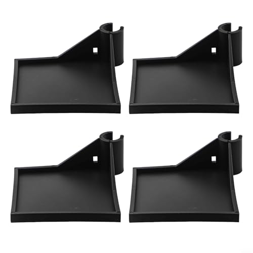 4er-Pack schwarze Kunststoff-Wachstumszelt-Eckregale für und Pflanzzubehör, platzsparende Aufbewahrungshalterungen für Ausrüstungsorganisation in Haus oder Garten Indoor-Pflanzenzelte