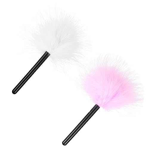 PartyKindom Cosmetic 2pcs Fluffy Makeup Puff for Face Powder Gentle and Skin Friendly Long-lasting Easy to Clean